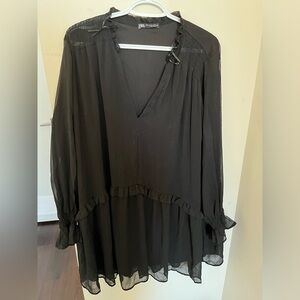 Zara Black Shift Dress